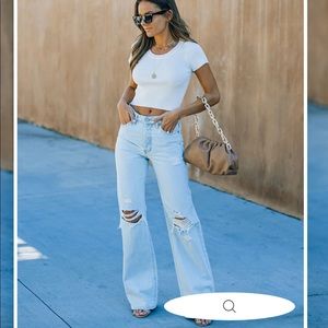 KanCan high rise 90s flare denim